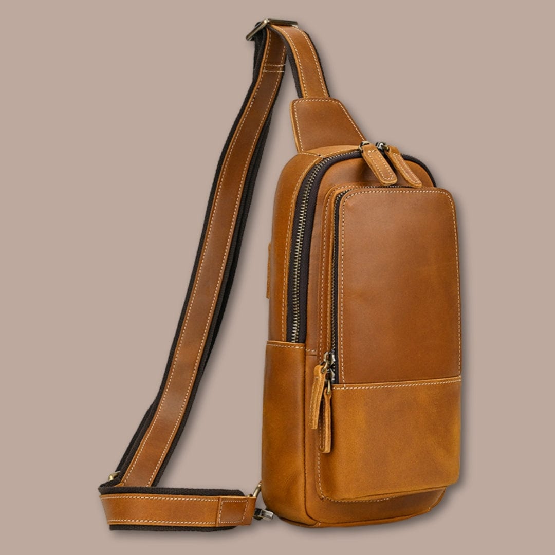 Sac bandoulière homme orders cuir marron