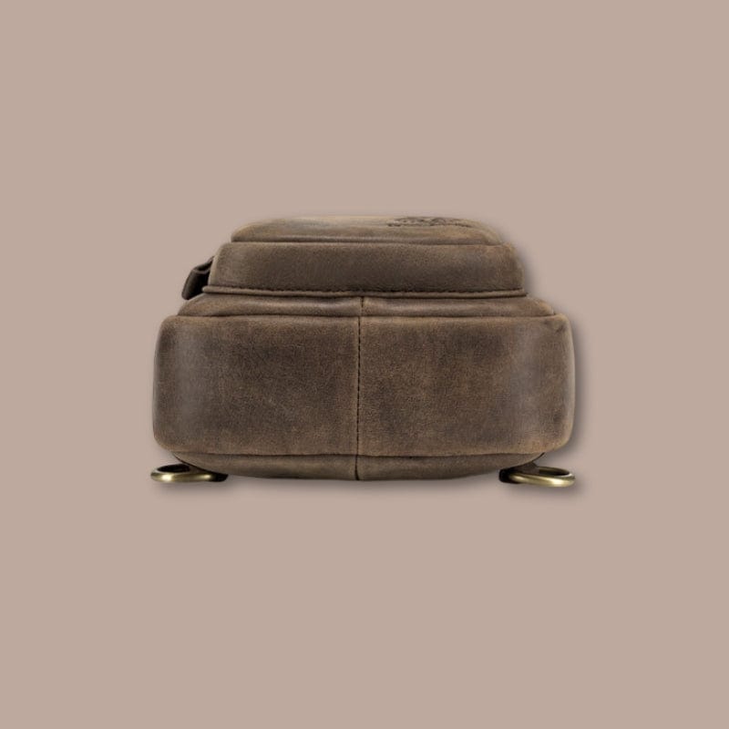 sacoche bandouliere cuir marron homme